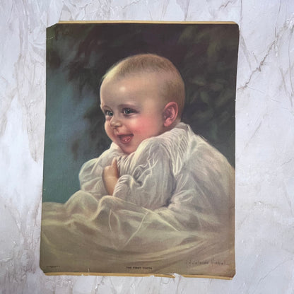 The First Tooth Adelaide Hiebel Vintage Art Print 11x14 FL6-4