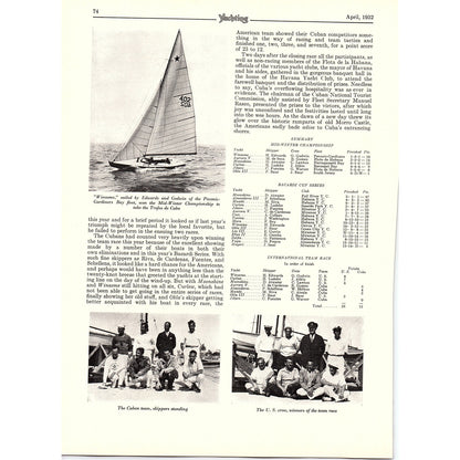 The Stars at Havana Henry A Ludeke 1932 Article V1-4