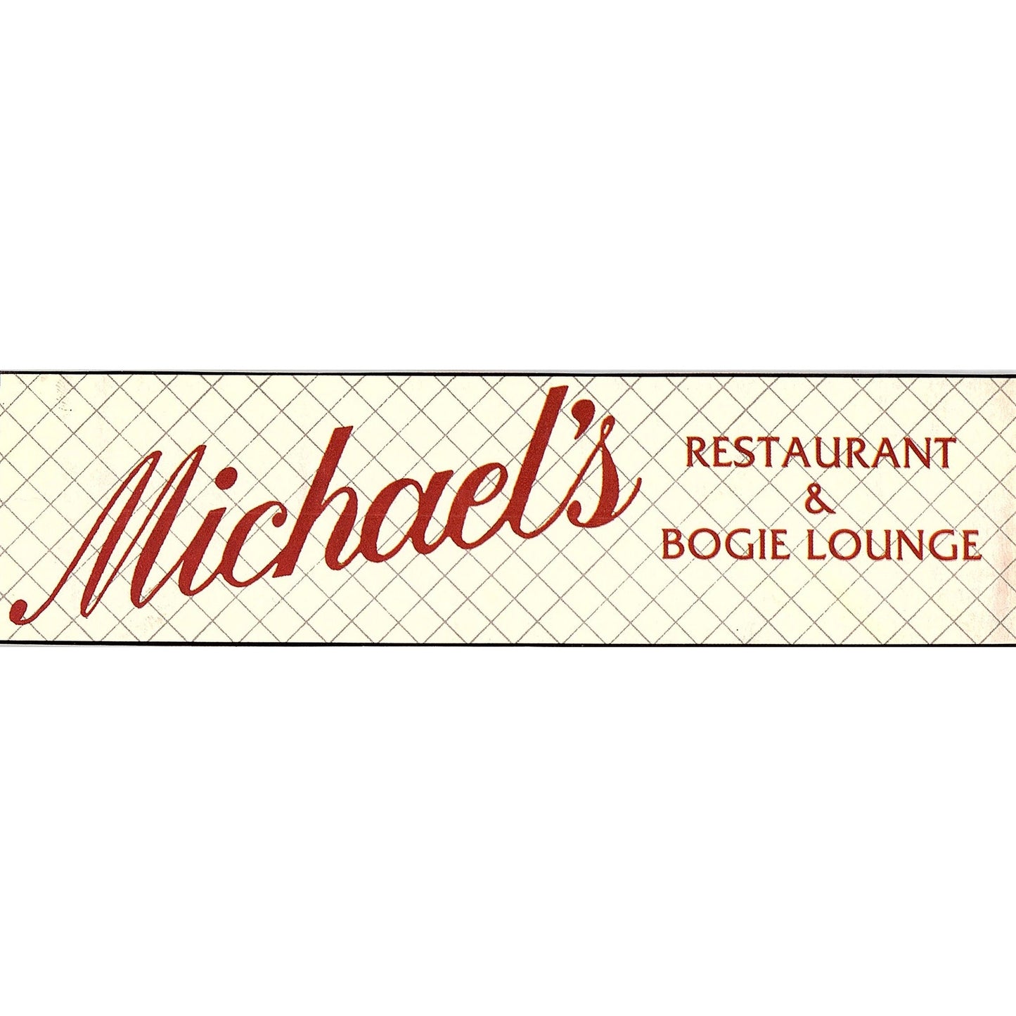 Michael's Restaurant & Bogie Lounge St. Augustine FL 1989 Ad AF9-12