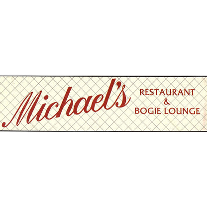 Michael's Restaurant & Bogie Lounge St. Augustine FL 1989 Ad AF9-12