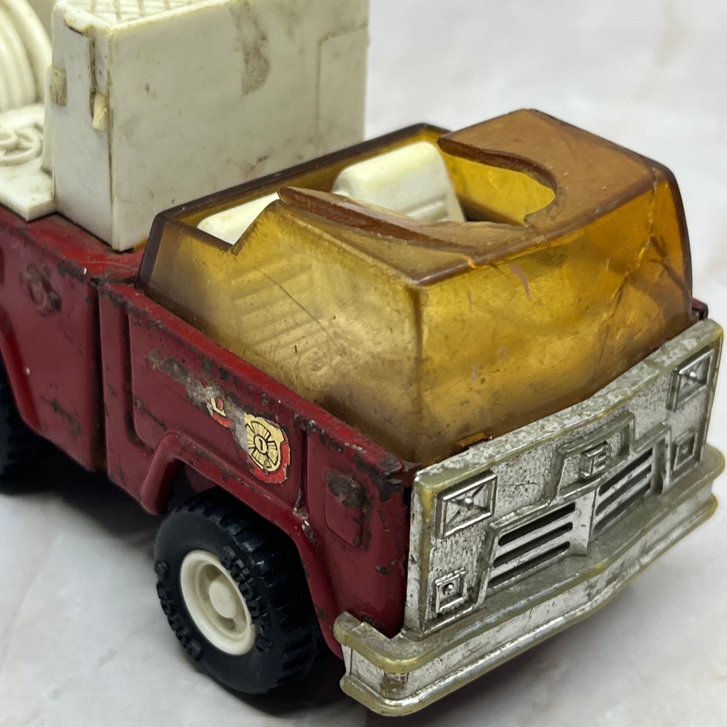 Vintage Buddy L Toy Red Fire Truck Made In Japan 5” TH5