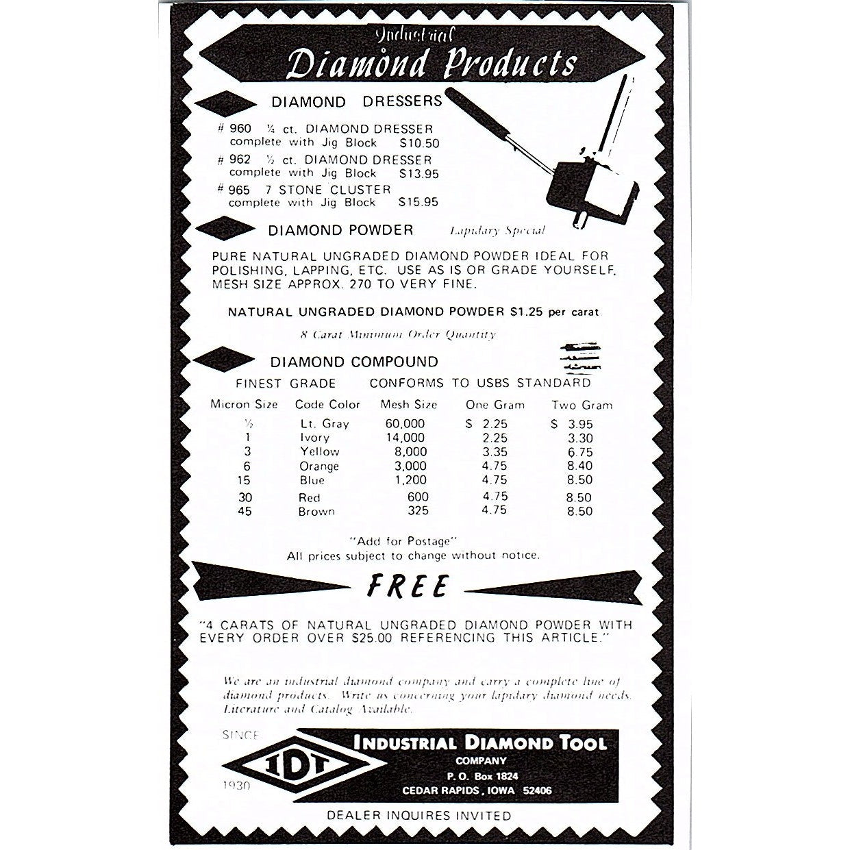 Hillquist Rock Saws Seattle Washington 1972 Ad AF8-M2