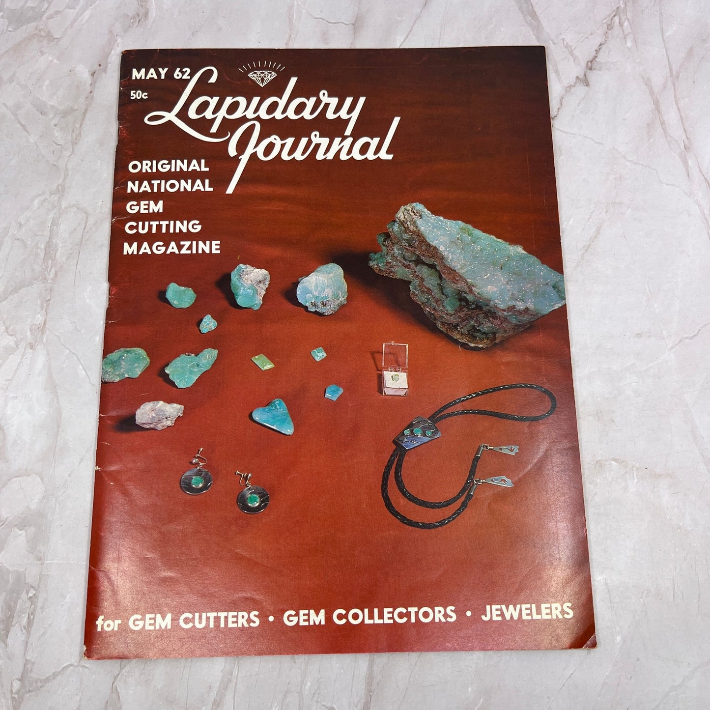 Kelly Blue-Green Gem - Lapidary Journal Magazine - May 1962 M25