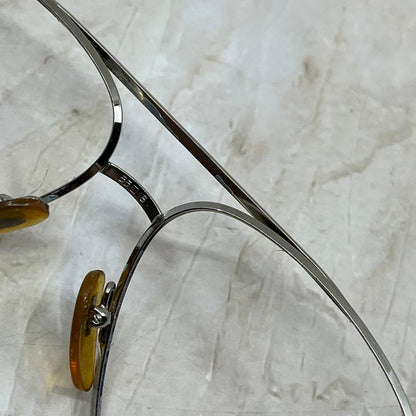 Vintage Aviator Cottet Silver Tone Sunglasses Eyeglasses Frames TD5G1-8