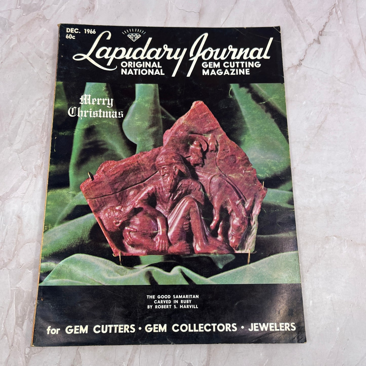 The Good Samaritan Carved in Ruby - Lapidary Journal Magazine - Dec 1966 M26