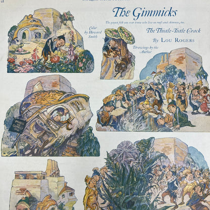 The Gimmicks Thistle-Thistle Crack Cartoon Lou Rogers 1924 Magazine Ad FL6-11