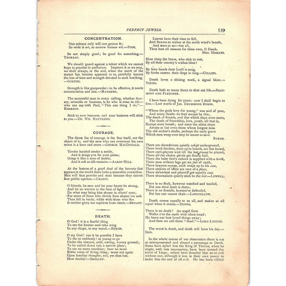 Inspired Thoughts Of World's Masterminds 11 Pages 1884 Perfect Jewels TA5-CJ-6