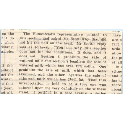 Milk Reforms Urgently Needed in Rhode Island 1905 Magazine Ad AF1-NH2