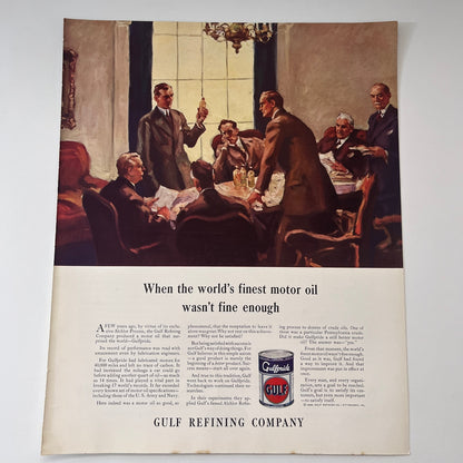 Gulf Refining Company Gulf Motor Oil Pittsburgh PA 1935 Ad V1-4