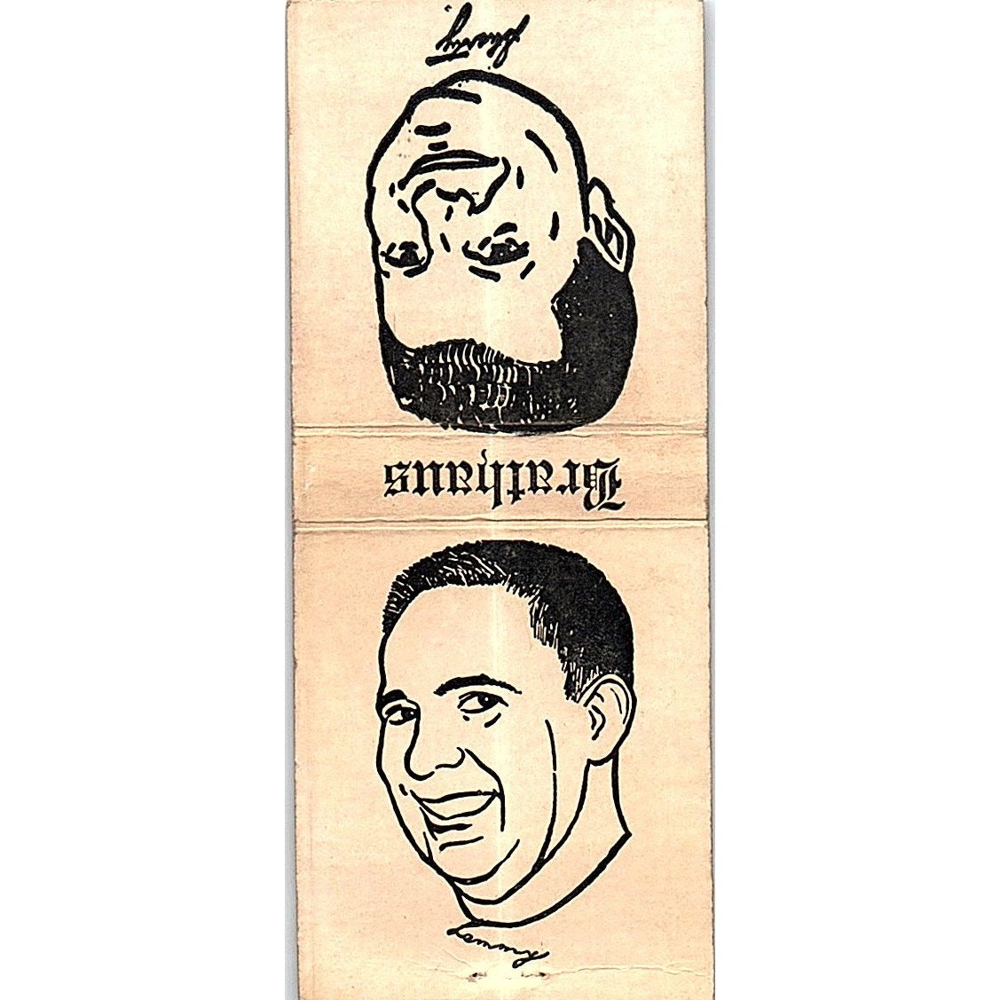 Shorty & Lammy's Brathaus Madison WI Vintage Matchbook Cover SC7-Y10