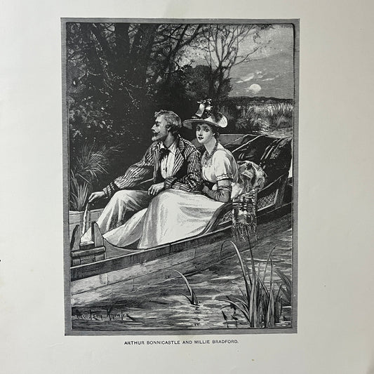 Arthur Bonnicastle and Millie Bradford Davidson Knowles Engraving Print 9x12 V8