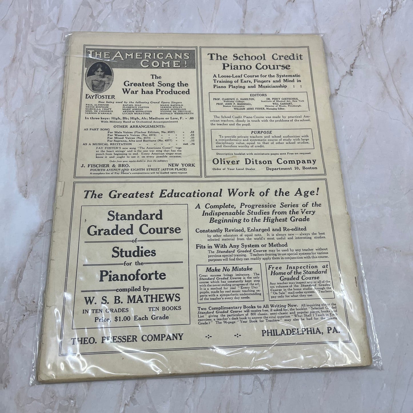 1918 Sept The Etude Magazine - WWI Music Will Help Win the War FL6-2