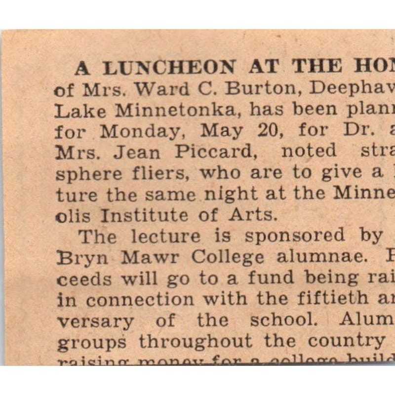 Old Orchard Bridge Luncheons Wildhurst Lake Minnetonka 1935 Newspaper Ad AE7-H2