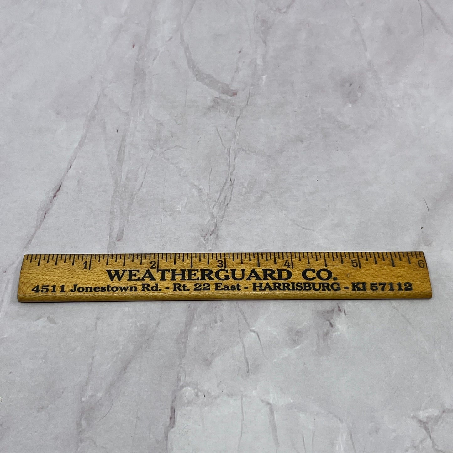 Weatherguard Co Harrisburg PA Wooden Advertising Ruler SB7