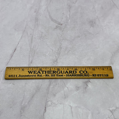 Weatherguard Co Harrisburg PA Wooden Advertising Ruler SB7