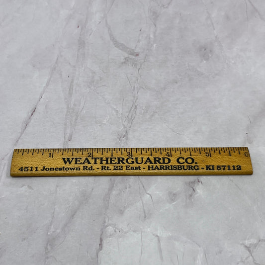 Weatherguard Co Harrisburg PA Wooden Advertising Ruler SB7