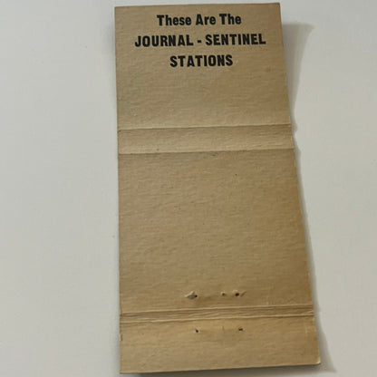 WSJS NBC Stations Winston-Salem Vintage Matchbook Cover TB6-MB2-6