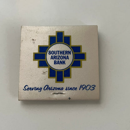 Southern Arizona Bank Feature Matches Vintage Matchbook TB7-XSM