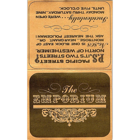 The Emporium Antiques Frank Arnold Houston TX Vintage Business Card TH2-B1