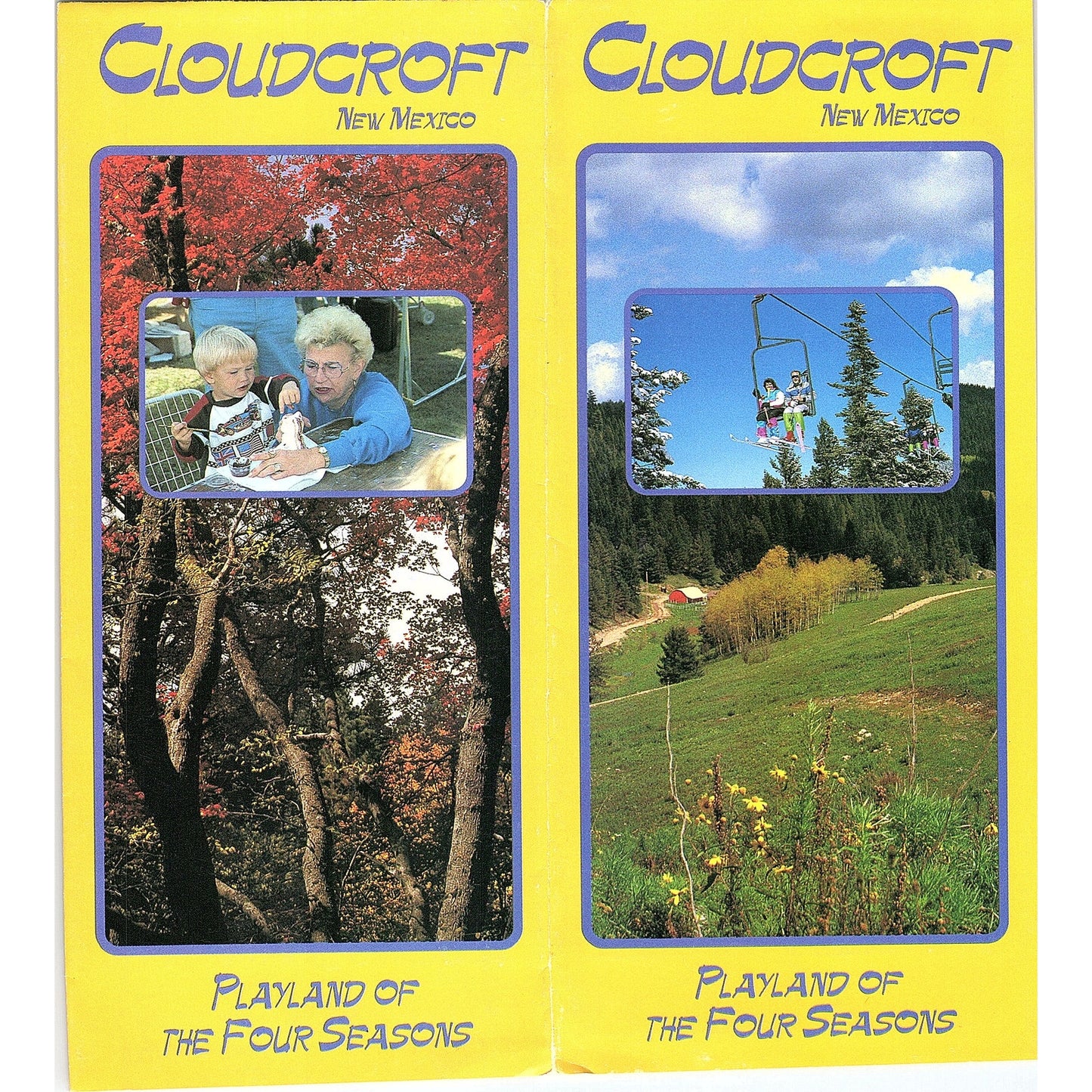 Cloudcroft New Mexico Vintage Fold Out Travel Brochure TH2-TB1