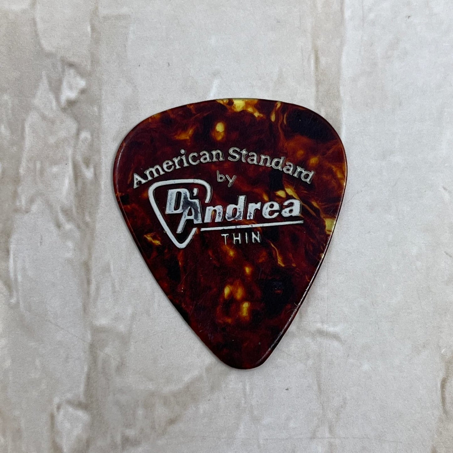 Vintage D' Andrea U.S.A. Thin Tortoise Shell Celluloid Guitar Pick Plectrum SB8