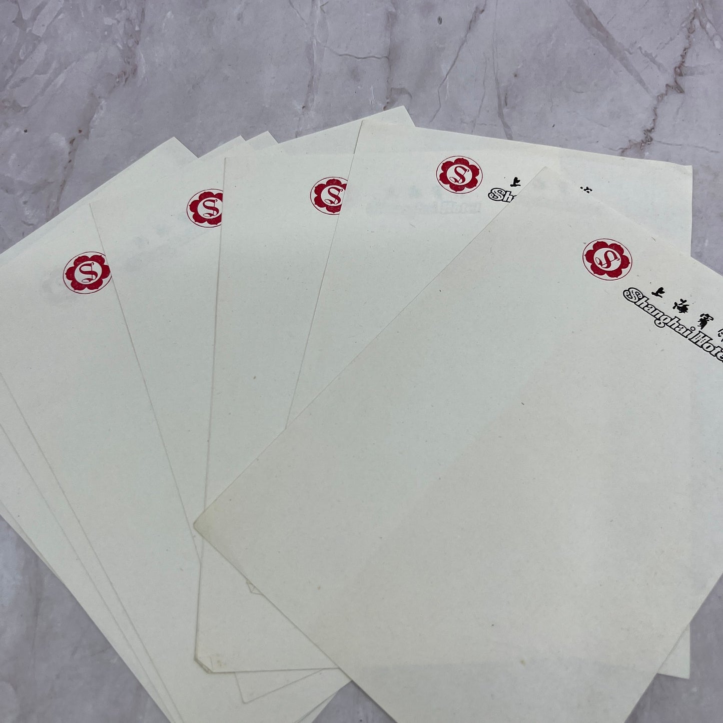Vintage Shanghai Hotel Stationary and Envelope Lot TJ5-EL