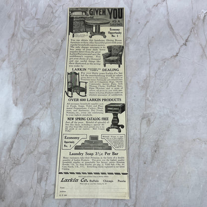 Larkin Co. Furniture Buffalo Chicago Peoria 1918 Magazine Ad FL6-10