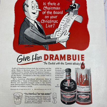 Drambuie Cordials W.A. Taylor & Co NY 1951 Magazine Ad FL6-10