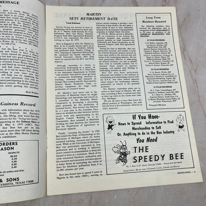 1979 Mar/Apr American Beekeeping Federation Newsletter Gainesville FL M15