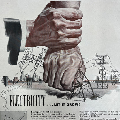 Electricity Babcock & Wilcox 1951 Magazine Ad FL6-10
