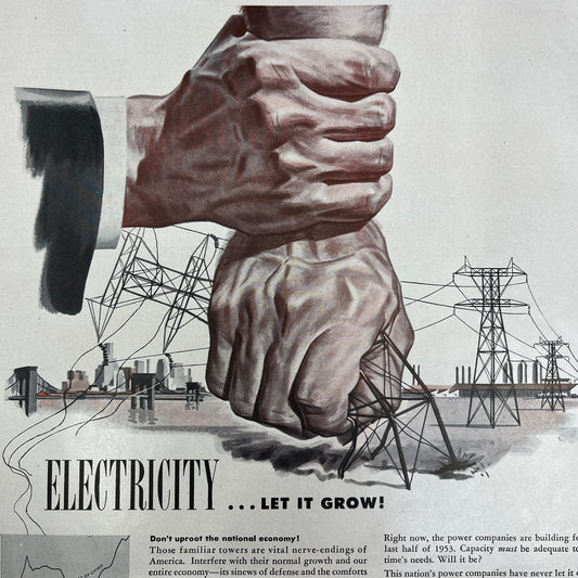Electricity Babcock & Wilcox 1951 Magazine Ad FL6-10