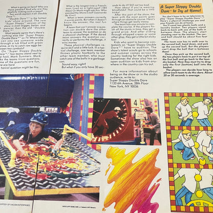 Nickelodeon Super Sloppy Double Dare 2 Page Feature Article 1989 Ad AF3-2