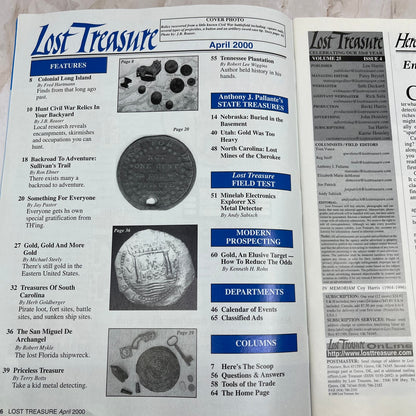 2000 April - Lost Treasure Magazine - Treasure Hunting Gold Prospecting M14