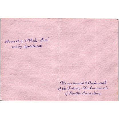 Mikeal Parker Goldsmith Laguna Beach CA Vintage Business Card TH2-B2