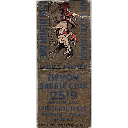 Devon Saddle Club Vintage Matchbook Cover SE5-Y2