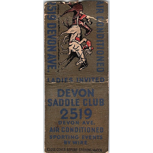 Devon Saddle Club Vintage Matchbook Cover SE5-Y2