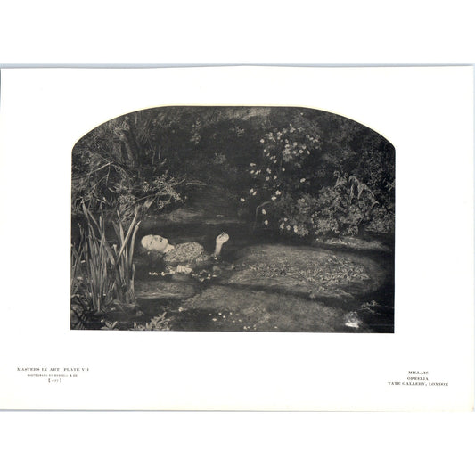 Ophelia - Millais 1908 Victorian Art Print AB8-MA10