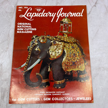 Jewel Encrusted Elephant Lizzadro Museum Elmhurst Lapidary Journal Dec 1972 M22