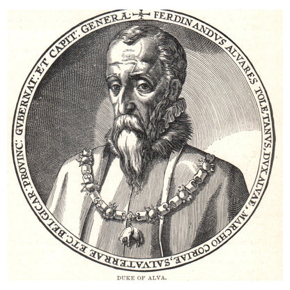 Duke of Alva 1911 Engraving Print AF5-9