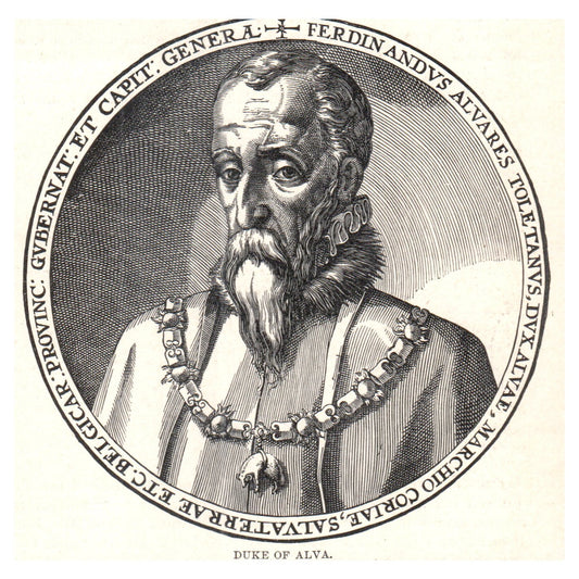 Duke of Alva 1911 Engraving Print AF5-9