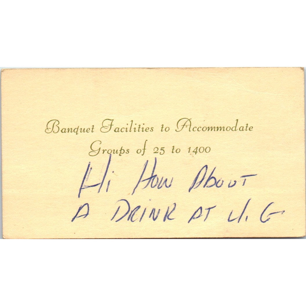 The Proud Bird Restaurant Don Duffin Los Angeles CA Vintage Business Card SD8-B7