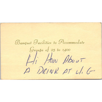 The Proud Bird Restaurant Don Duffin Los Angeles CA Vintage Business Card SD8-B7