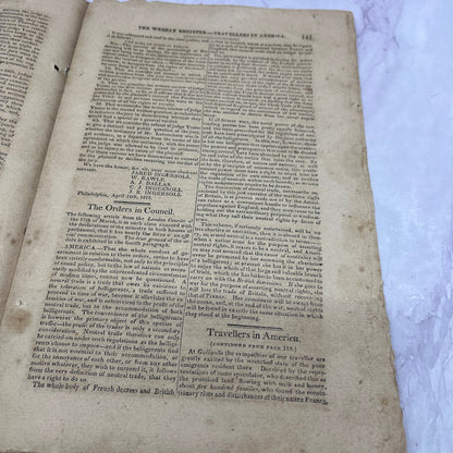 Baltimore Weekly Register May 2, 1812 Joan Eugene Leitensdorfer Bio AF9-5