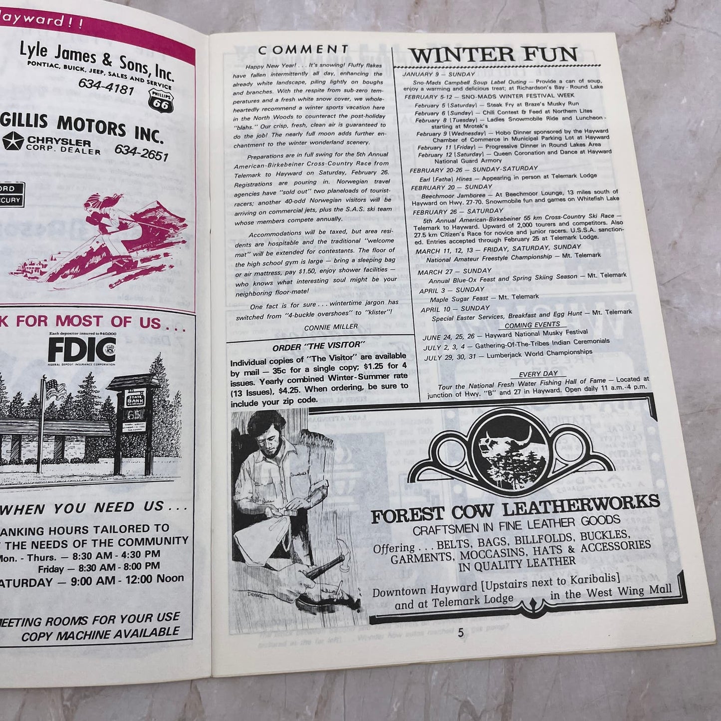 1977 Jan 5 Northwest Wisconsin Visitors Guide Sawyer County M11