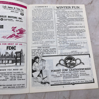 1977 Jan 5 Northwest Wisconsin Visitors Guide Sawyer County M11