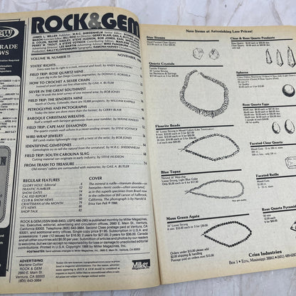 1988 Nov - Rock & Gem Magazine Southwest Silver Cape May Diamonds M20