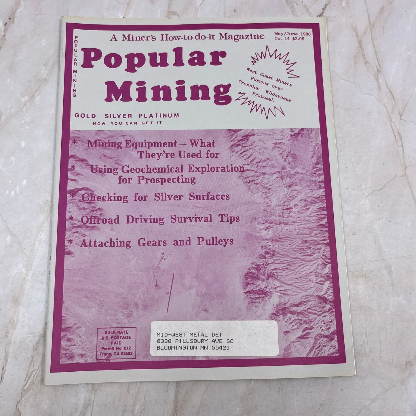 1986 May/Jun - Popular Mining Magazine - Treasure Hunting Prospecting Gold M11