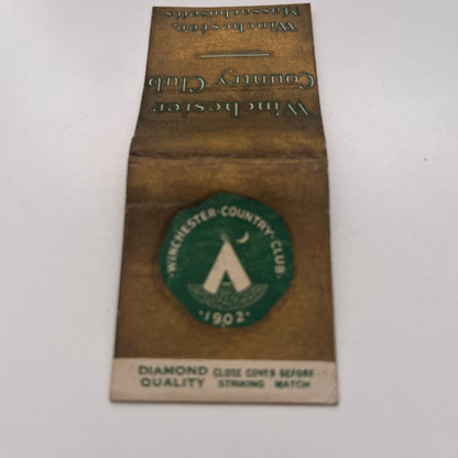 Winchester Country Club Winchester MA Vintage Matchbook Cover TB8-MB-3