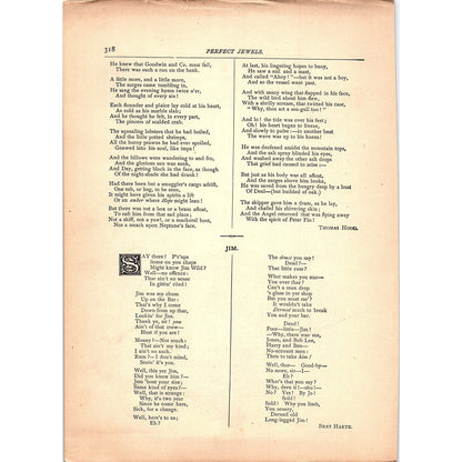 The Mermaid of Margate - Thomas Hood 2 Pages 1884 Poem TA5-CJ-6