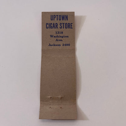 Wisconsin's Finest Billiard Room Uptown Cigar Store Oshkosh Matchbook TB6-MB2-9